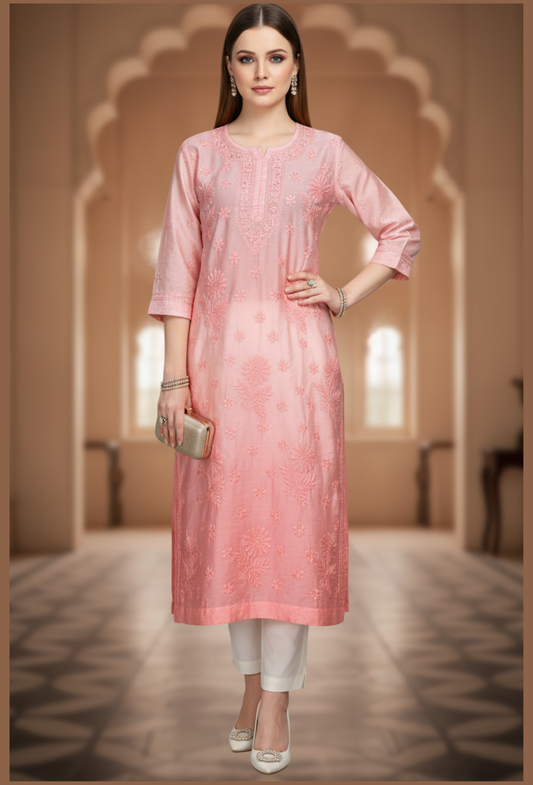 SITARA - Luxury Festive Kurtis - Peach
