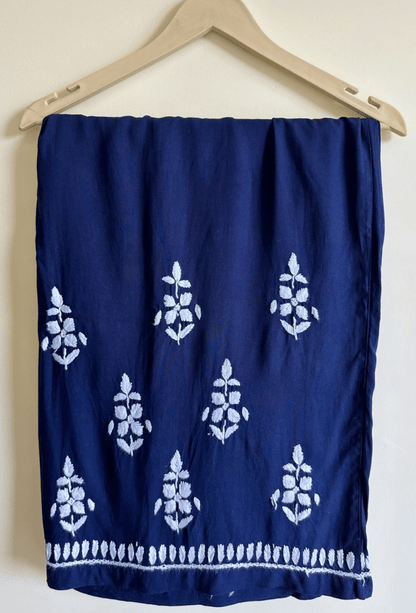 Plus Size - Navy Blue - Kurta & Palazzo Set