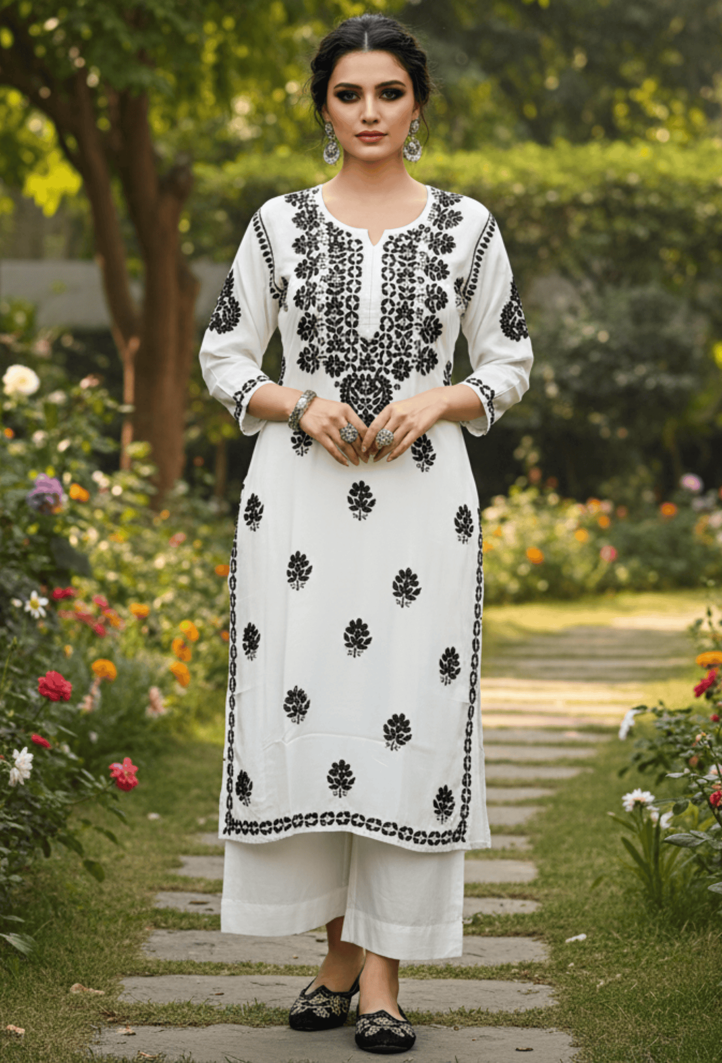 Black & White - Vol 2 - Chikankari Kurti