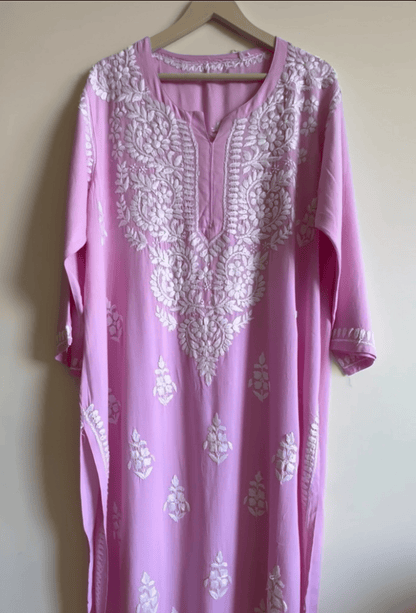 Plus Size - Pink - Kurta & Palazzo Set