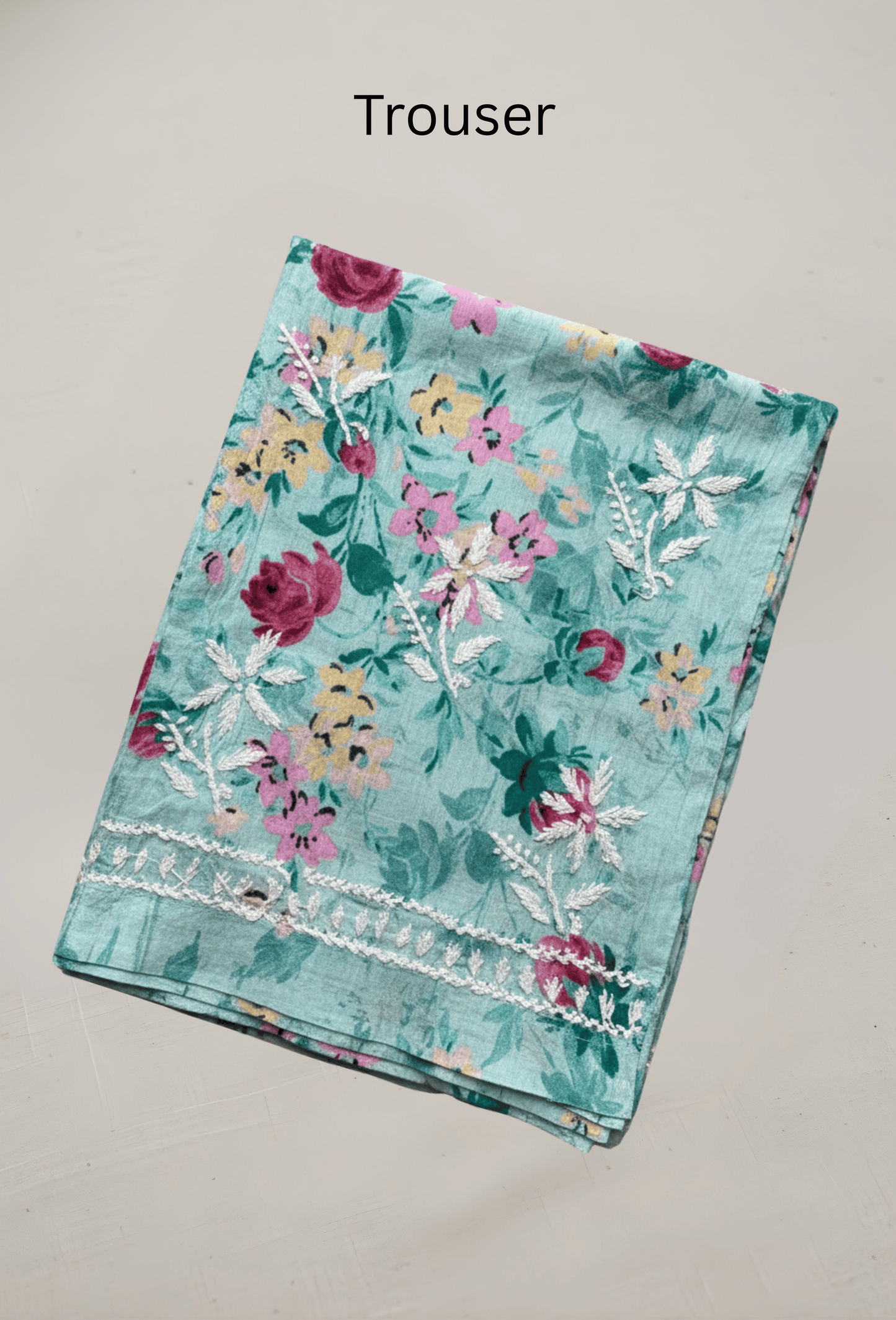 NAQSH Cotton Chikankari Hand Embroidered Women's Kurta Set - Blue