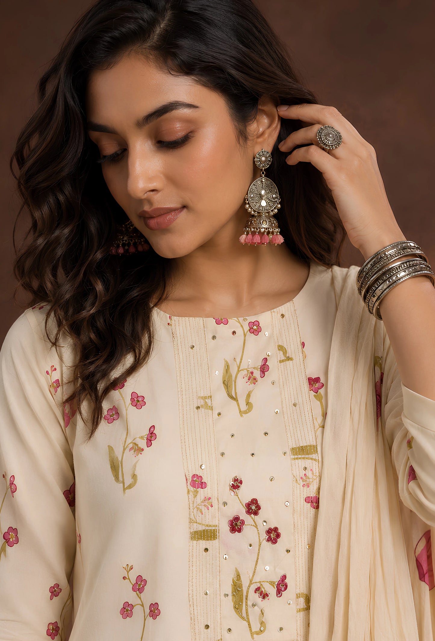 Buttery Cotton Unstitched Set with Dupatta & Trousers - Butter Yellow