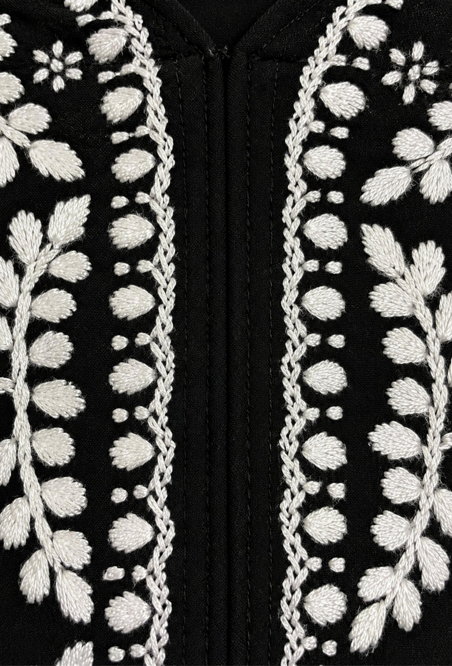 Naqsh Chikankari Hand Embroidered Kurta Trouser Set - Black