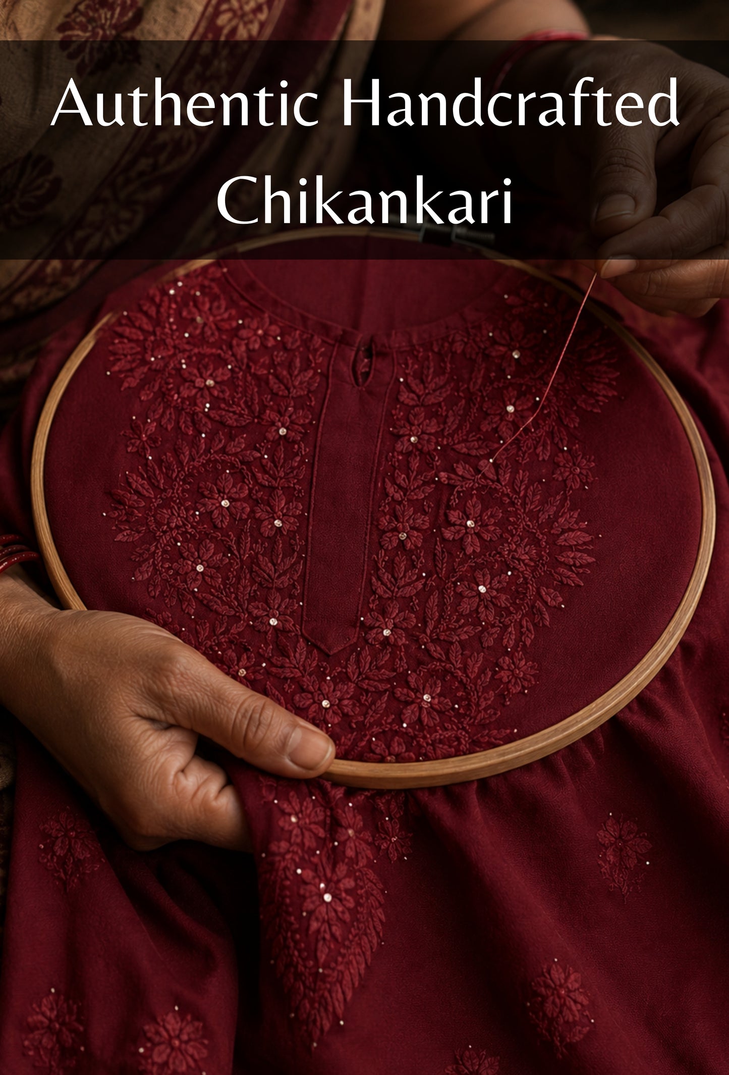 Naqsh Kaamdani Chikankari Hand Embroidered Kurta Set - Brown