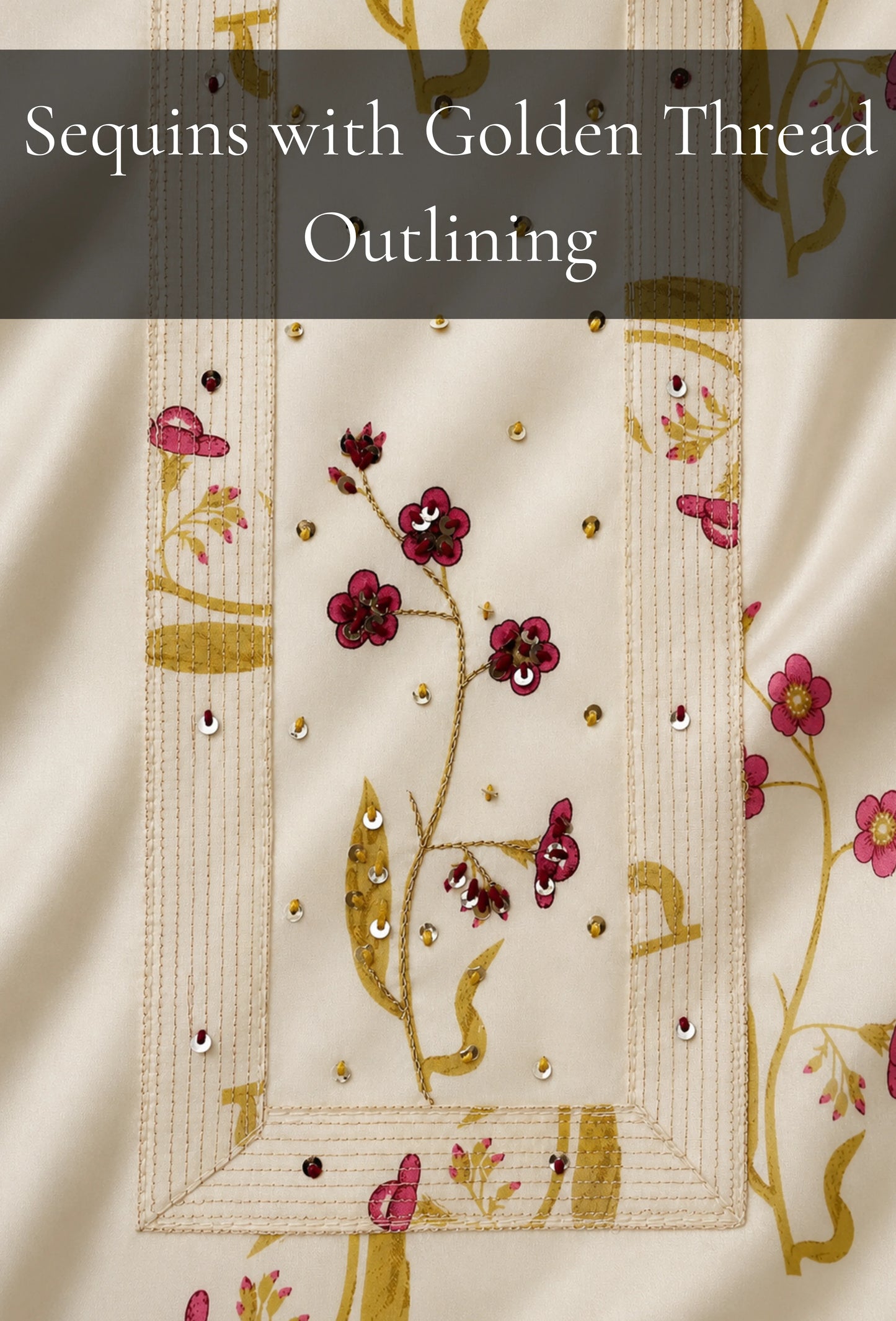 Buttery Cotton Unstitched Set with Dupatta & Trousers - Butter Yellow