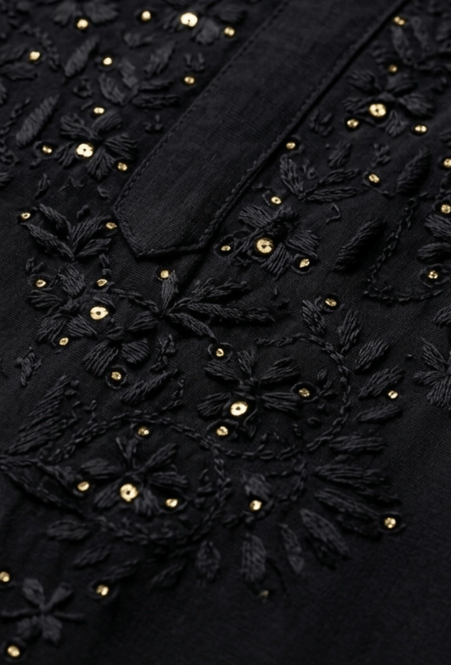Naqsh Kaamdani Chikankari Hand Embroidered Kurta Set - Black