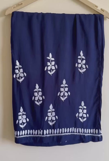 Plus Size - Navy Blue - Kurta & Palazzo Set