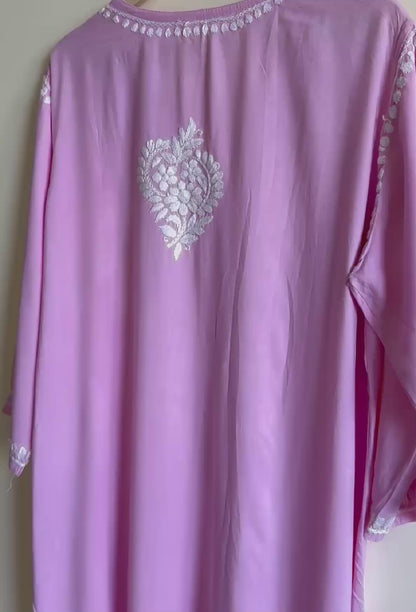 Plus Size - Pink - Kurta & Palazzo Set